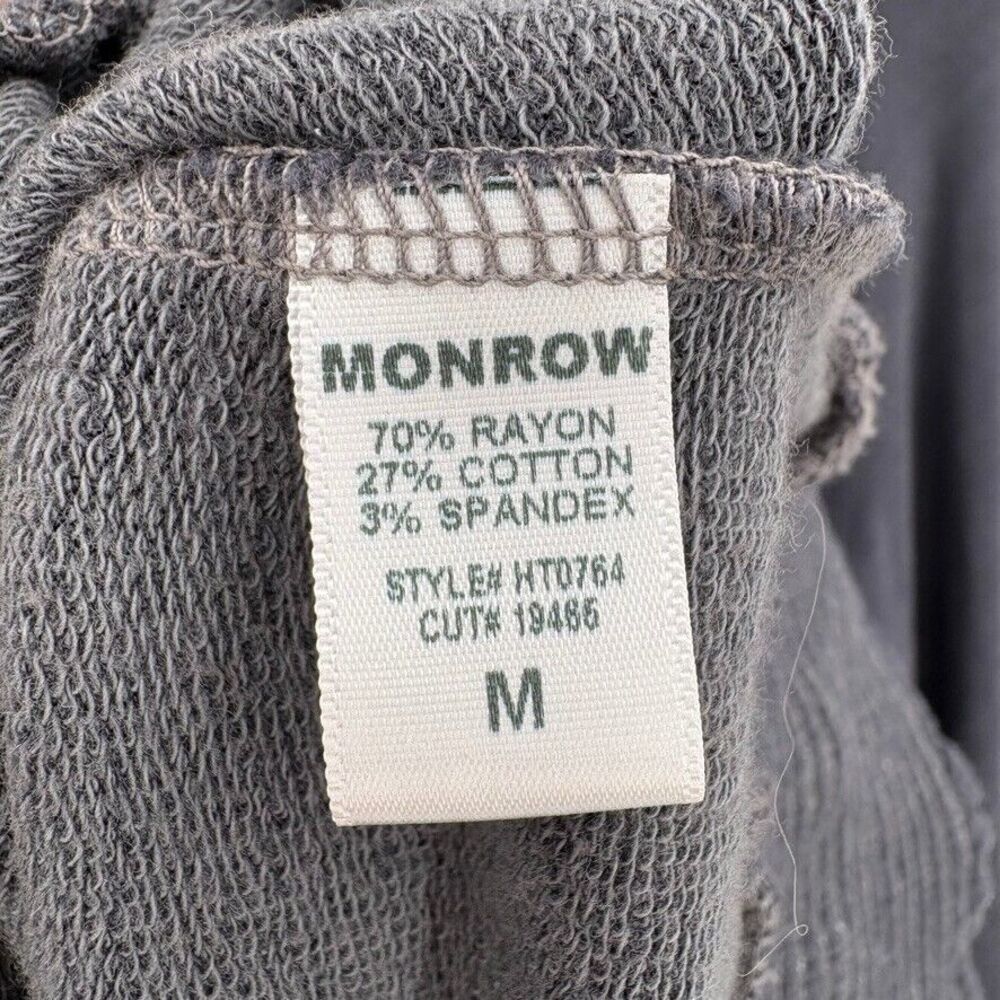 Anthropologie Monrow Smocked Raglan Sweatshirt, Medium, Loungewear Comfort USA - Picture 10 of 11